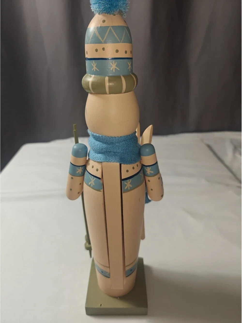 15” Nutcracker Snowman Dressed To Impress In Scarf